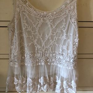 White Lace Boutique Top